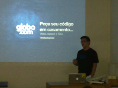 Rafael Carício e sua palestra sobre TDD